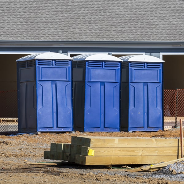 what is the maximum capacity for a single porta potty in Brookford North Carolina